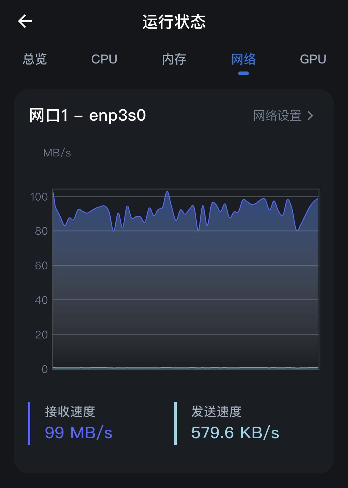 千兆网速截图